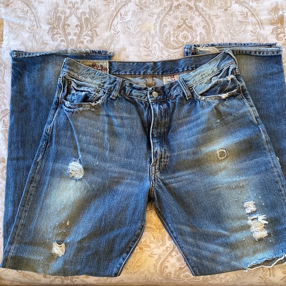 Men’s Abercrombie & Fitch original 5 pocket boot cut jean 34x34 - Picture 3 of 10